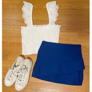 Free People Blue skirt